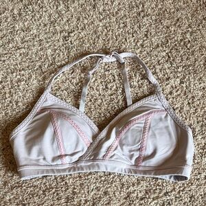lululemon athletica Pale Pink Lace-Trim Bralette